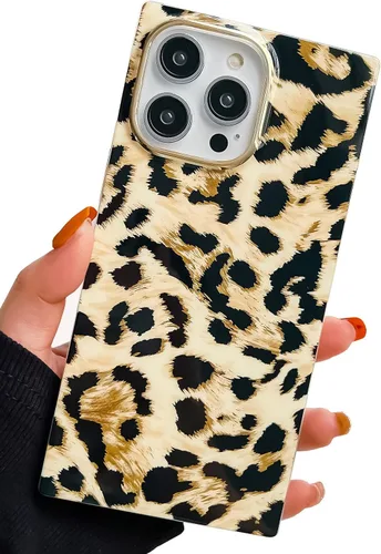 Miniatura 38 de Funda compatible con iPhone 14 Pro con borde rectangular, bonita funda protectora de lujo con pintura al óleo y flores para mujeres y niñas, funda