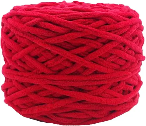 Miniatura 12 de Hilo de felpilla grueso y esponjoso, color negro, grueso, lavable, suave y cálido, hilo de punto a mano, hilo accesorio, 5.64 oz