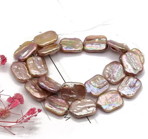 Miniatura 6 de Perlas Barrocas Naturales Irregulares Cultivadas en Agua Dulce Perla Suelta para Elaboración de Collares, Pendientes, Joyería para Mujeres DIY 36 cm