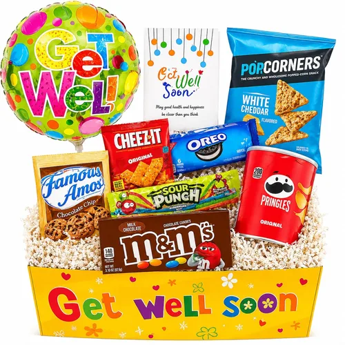 Cesta de regalo PARA RECUPERARSE, paquete para niños unisex, niño o niña, paquete de cuidado, que te mejores pronto para el hogar u hospital después