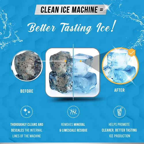 Miniatura 5 de ACTIVE Limpiador Descalcificador para Máquina de Hielo - 24 Tabletas de Limpieza Compatibles con Frigidaire, Opal, GE Profile, Kitchenaid, Removedor