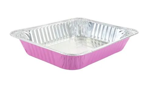 Miniatura 10 de KitchenDance 53900 - Sartenes desechables de papel de aluminio de colores para mesa de vapor, de tamaño medio, bandeja rectangular para hoteles