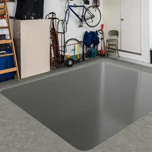 Miniatura 27 de Tapete de plástico transparente para debajo de la mesa de comedor, 4 pies, redondo, antideslizante, impermeable, alfombra de vinilo para el hogar