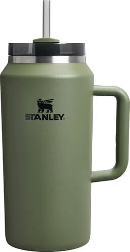 Miniatura 175 de Stanley Quencher H2.0 - Vaso de acero inoxidable con asa, pajilla y tapa FlowState giratoria de 3 posiciones; aislamiento térmico, sin BPA; apto