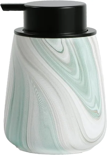 Miniatura 25 de Dispensador de jabón de manos de espuma de 12 onzas, dispensador de jabón espumoso negro para baño con bomba fácil de presionar, dispensador