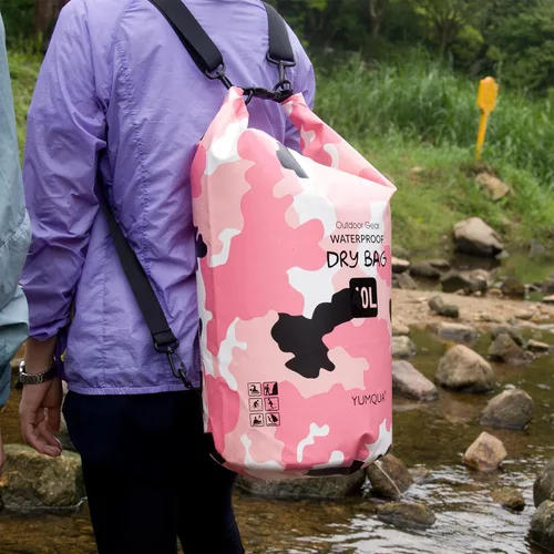 Miniatura 9 de YUMQUA Bolsas secas impermeables 5L/10L/20L/30L/40L para mujeres y hombres, bolsa seca flotante enrollable bolsa de almacenamiento impermeable