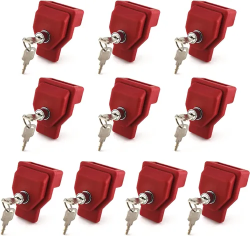 Miniatura 9 de Plástico, Cerradura de Mano Glad, con Llave Igual, Paquete de 3