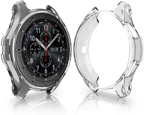 Miniatura 5 de FitTurn Compatible con Gear S3 Frontier SM-R760, marco de metal de TPU suave a la moda, resistente a los golpes, a prueba de golpes, carcasa