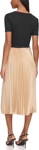 Miniatura 3 de Karl Lagerfeld Paris Vestido plisado recortado para mujer