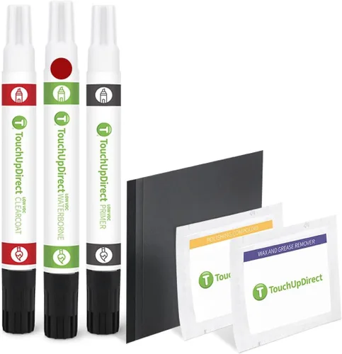 Miniatura 10 de TouchUpDirect NH-578 Taffeta White compatible con Pintura de retoque Honda Exact Match en aerosol - Kit esencial Tafetán Blanco