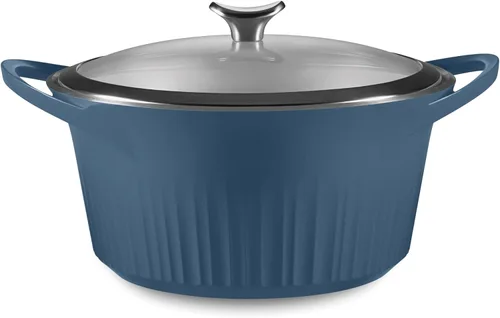 Miniatura 10 de CorningWare QuickHeat - Estofador de aluminio fundido de 4 cuartos de galón con tapa, interior de cerámica antiadherente, ligero y calor uniforme
