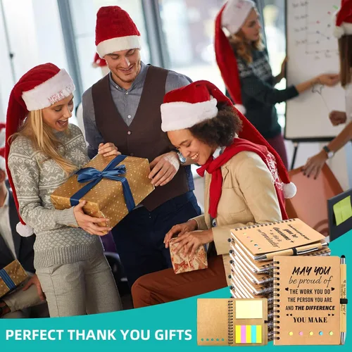 Miniatura 7 de 60 piezas/30 juegos de regalos de agradecimiento a los empleados a granel, cuadernos inspiradores en espiral con bolígrafos motivacionales, regalos