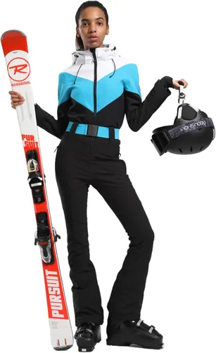Miniatura 70 de GSOU SNOW Traje de esquí para mujer, traje de nieve delgado de una pieza, chaqueta de nieve, impermeable, resistente al viento, deportes al aire