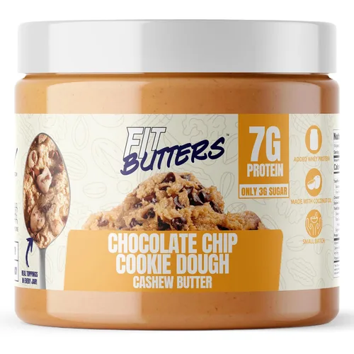 Miniatura 14 de FIt Butters Rory's Cookie Monster Madness (Galletas y Crema de Galleta Mantequilla de Anacardo), Mantequilla de Nueces con Proteína Añadida y Aceite