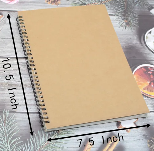 Miniatura 3 de 5 cuadernos de bocetos de 16 quilates, bloc de bocetos en espiral, 30 hojas (60 páginas), papel grueso de 120 GSM, para pintura artística y dibujo