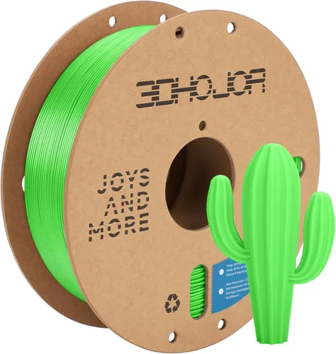 Miniatura 65 de 3DHoJor PLA+ 3D Printer Filament Bundle, Multicolor PLA+ Filament 1.75mm, Vacuum Packed, 0.25kg*8 Pack, 2kg Total, Black+Bone