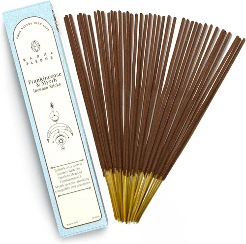Miniatura 63 de Bakhoor - Varitas de incienso orgánicas sumergidas a mano, 100 varillas con hierbas naturales e ingredientes aromáticos, tiempo de combustión de 45