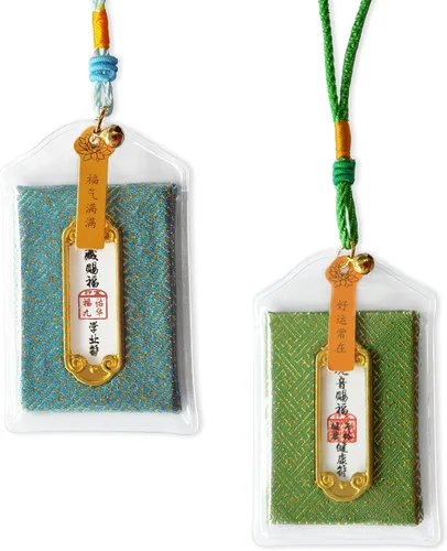 Miniatura 13 de 2 piezas de omamori japonés para bendición amor/matrimonial/tradicional hecho a mano