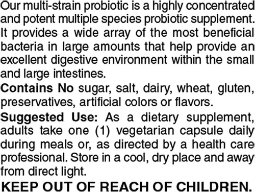 Miniatura 4 de Holly Hill Health Foods, Suprema Dophilus, 240 Cápsulas Vegetarianas