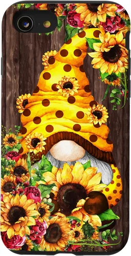 Miniatura 18 de Yellow Sunflower Gnome for Women Cute Summer Flower Pattern Case for iPhone 17