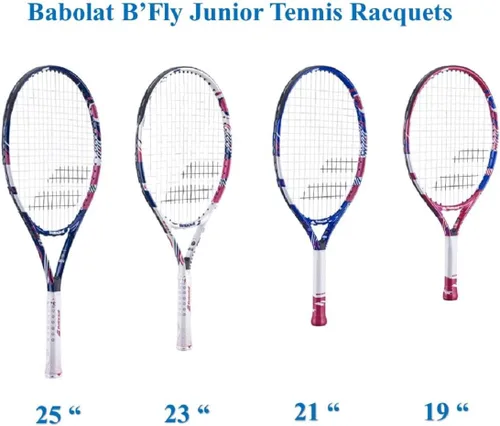 Miniatura 2 de Babolat Raqueta de tenis B'Fly Jr incluida con una mochila de tenis Mochila Blanco/Azul/Rojo