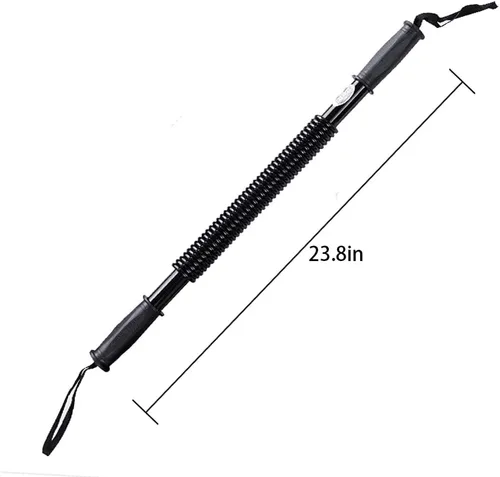 Miniatura 4 de Boshen Barra giratoria de potencia para entrenamiento de fuerza superior del cuerpo, entrenamiento de fuerza resistente, 44 libras/66 libras/88 110