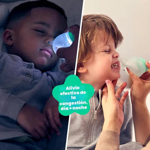 Miniatura 3 de Playhouse MD Booger Buddy - Bombilla aspiradora nasal, Narwhal, con luz LED para bebés y niños pequeños, removedor de mocos sin BPA para aliviar