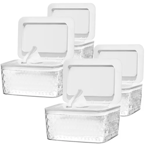 Miniatura 8 de Paquete de 2 Dispensadores de Toallitas con Diseño de Sello - Dispensador de Toallitas Soporte de Toallitas Caja de Toallitas para Baño Mantiene