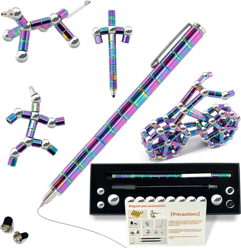 Bolígrafo Fidget Magnético, Juguetes Fidget Geniales, Regalo para Chicos Adolescentes, Juguetes Fidget - Perfecto para Alivio del Estrés y Enfoque -