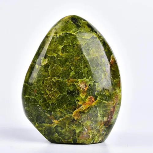 Miniatura 9 de AMOYSTONE Piedra de preocupación pulida de ópalo verde natural para aliviar la ansiedad, piedra preciosa de reiki de cristal curativo de mano