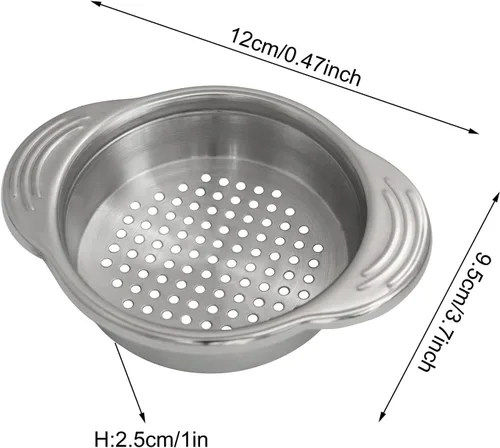 Miniatura 5 de XGNG - Colador de latas de acero inoxidable, 2 unidades, colador de latas de verduras y frutas, mejor para atún enlatado, versátil