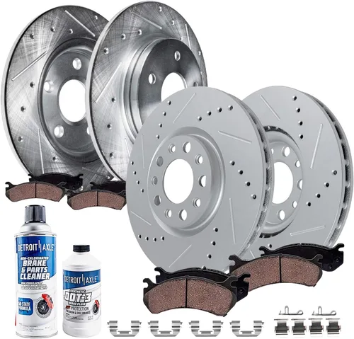 Miniatura 21 de Detroit Axle – Pastillas de freno traseras para Mazda 6 2016-2021, pastillas de freno de cerámica con accesorios 2017 2018 2019 2020 de repuesto
