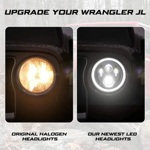 Miniatura 3 de KIWI MASTER - Faros delanteros LED redondos de 9.0 pulgadas para Jeep Wrangler JL 2018 2019, Modelo2