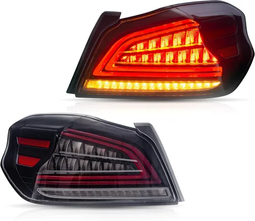 VLAND Conjunto de luces traseras Compatible con Subaru WRX 2015-2022 Subaru WRX STI, lámpara trasera con DRL, luz trasera con luces antiniebla y