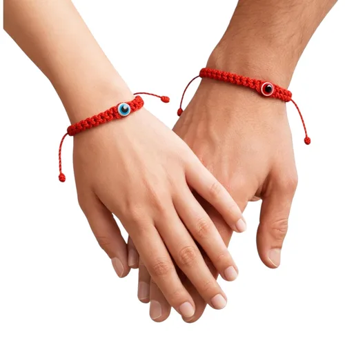 Miniatura 7 de Pulsera roja para bebés, niña y bebé. Amuleto de protección para bebé. Cuerda para la buena suerte y el mal de ojo. Pulsera infantil para bebé