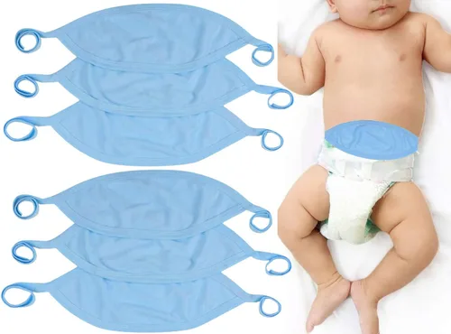 Miniatura 20 de ToBeInStyle Paquete de 3 Cómodas Fajas Abdominales para Bebés Recién Nacidos - Pastel - Talla Única Paquete de 3: Pastel