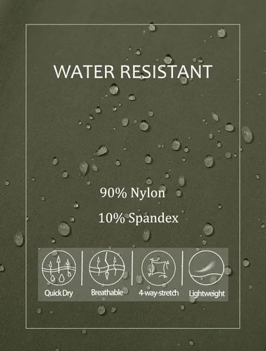 Miniatura 6 de MAGCOMSEN Pantalones de senderismo para hombre, 6 bolsillos, resistentes al agua, pantalones de trabajo de pesca Ripstop, ligeros, de secado rápido