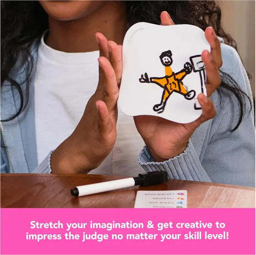 Miniatura 6 de Spin Master Games, Rough Shapes, juego de dibujo rápido para artistas y dibujantes de todos los niveles con indicaciones divertidas y desafiantes