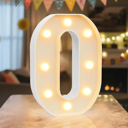 Miniatura 61 de Letrero de números con luz LED de marquesina, letrero de números de cumpleaños iluminado para decoración de fiesta de cumpleaños, pared de bar
