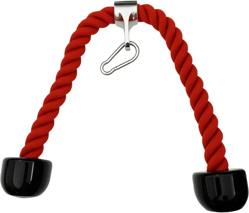 Miniatura 6 de Accesorios para cable de cuerda de tríceps, accesorios para máquina de cables para gimnasio en casa, cuerda de tríceps de 27 pulgadas para fijación