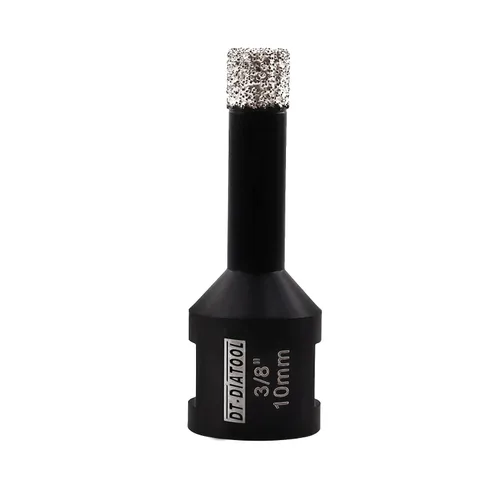 Miniatura 9 de DT-DIATOOL Broca de núcleo de diamante de 1/4 pulgada con hilo 5/8"-11 de vacío soldado para baldosas de porcelana, cerámica, gres, mármol, granito
