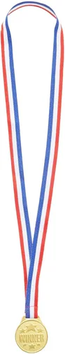 Miniatura 8 de Juvale Medallas de oro para premios y trofeos – 1.5 pulgadas de diámetro, cinta de 15.3 pulgadas, paquete de 24 – Medallas de oro para niños