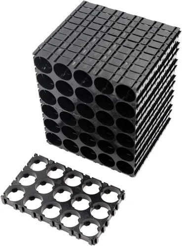 3 x 5 celdas/4x5 celdas/2xCell/3xCell/18x6x50x1 Celda 18x6x50 Baterías espaciador radiante Shell Soporte de calor de plástico (30 piezas 3x5 celdas)