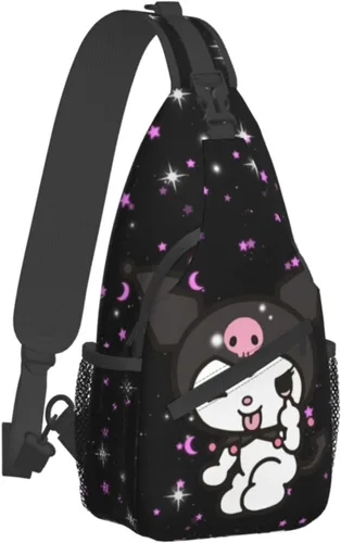 Miniatura 2 de Bolso casual para el pecho, bolso cruzado de dibujos animados, bolso de hombro kawaii para ciclismo, deportes, senderismo