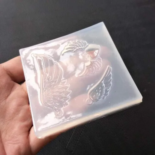 Miniatura 4 de Molde de resina epoxi de cristal, forma de ala de ángel, molde de silicona, herramienta de fabricación de bricolaje