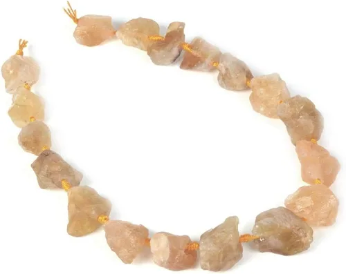 Miniatura 3 de Agujero graduado crudo de la pepita del cristal del cuarzo del blanco del aura de la aguamarina del filamento 6.6 ft m perforado