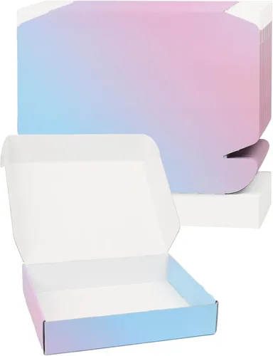 Miniatura 43 de Cajas de envío pequeñas de 6 x 4 x 2 pulgadas para pequeñas empresas, paquete de 30 cajas de correo moradas, caja de embalaje de cartón corrugado