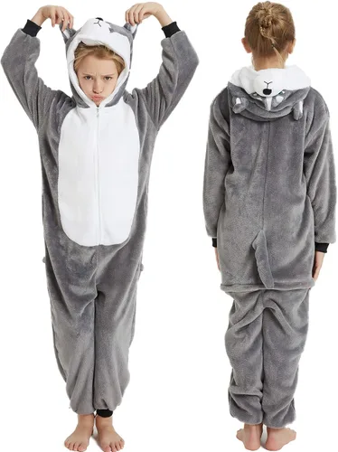 Miniatura 2 de CALANTA Pijama unisex de una pieza para niños, disfraz de fiesta de cosplay de Halloween