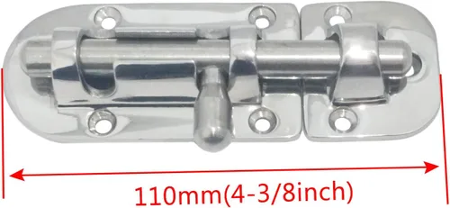 Miniatura 3 de Marine - Perno de acero inoxidable 316 resistente de 4-3/8 pulgadas para ventana de barco marino, puerta, escotilla, gabinete