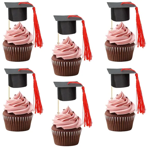 Miniatura 22 de Gyufise 1 decoración de pastel So Proud of You Black Glitter 2026 Decoración de pastel de fiesta de graduación You Did It, decoración de pastel